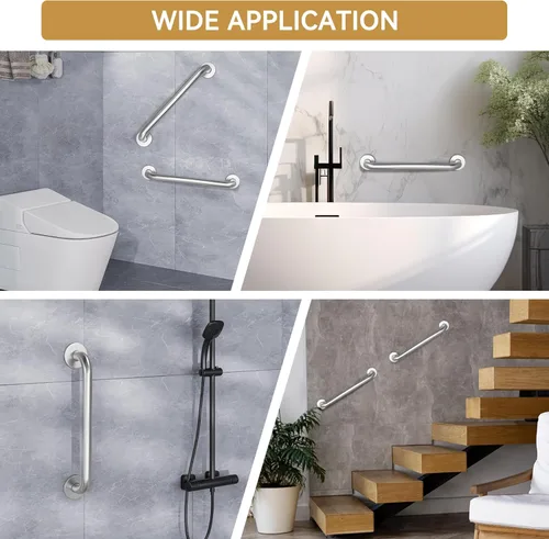 Miniatura 6 de AmazerBath Barras de apoyo para ducha para bañeras y duchas, barras de agarre para discapacitados para ducha antideslizantes, barras de apoyo
