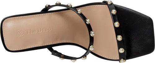 Miniatura 8 de The Drop Sandalias Avery de tacón alto con dos correas y punta cuadrada para mujer