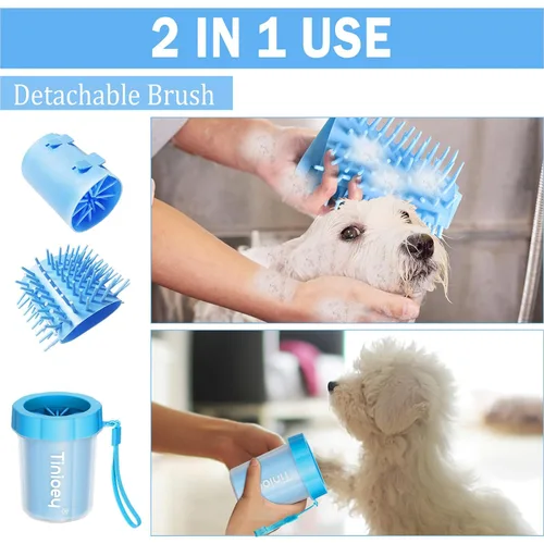 Miniatura 7 de Limpiador de patas de perro Tinioey para perros pequeños, lavador de patas de perro, limpiador de patas fangosas, limpiador de pies para mascotas