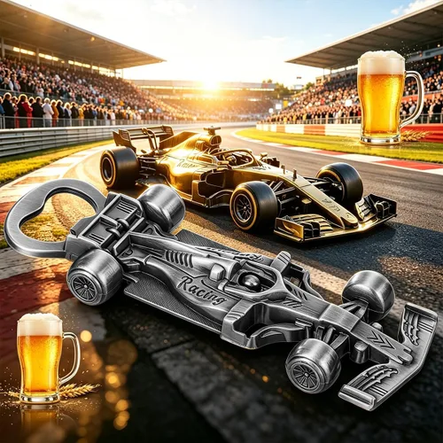 Miniatura 9 de LKKCHER Abrebotellas de automóvil, regalos de coche de carreras para hombres, abrebotellas de cerveza de coche de carreras únicos, regalos