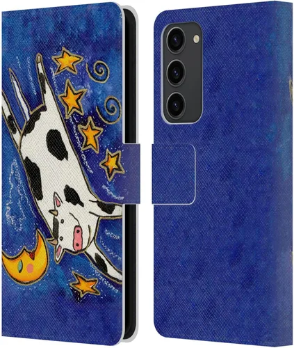 Miniatura 19 de Head Case Designs Officially Licensed Wyanne Blue Watercolour Bear Animals 2 Leather Wallet Case Compatible with Samsung Galaxy S23+ 5G