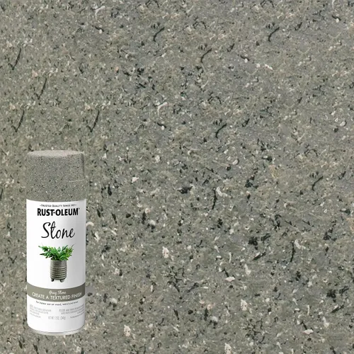Miniatura 2 de Rust-Oleum 7992830 Stone Creations - Pintura en aerosol, 12 onzas, piedra gris Gris (Gray Stone)