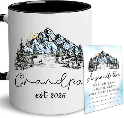 BSQUIELE Regalo del día del padre para abuelo 2026 – Regalos para el nuevo abuelo – Regalos para el abuelo – Regalo de cumpleaños para abuelos de