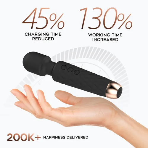 Miniatura 3 de Masajeador personal, masajeador inalámbrico de mano, potente combinación, impermeable y portátil, distancia de estrés mágico, adecuado para dolor