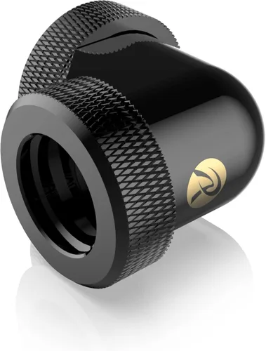 Miniatura 4 de RAIJINTEK PELIAS BLACK - D140906 G1/4" 0.551 in OD 90 grados accesorios de latón, negro, paquete de 6 (0R40B00228)
