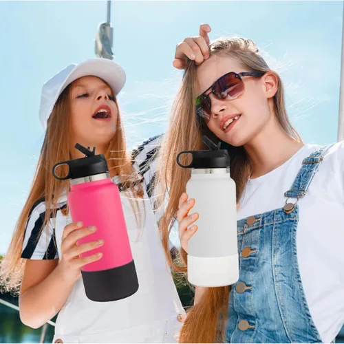 Miniatura 5 de HEYSKAY Funda Protectora de Silicona para Botella de Agua de Boca Ancha Hydro Flask de 32oz 40oz Protector de Base Inferior y Otras Botellas de Agua