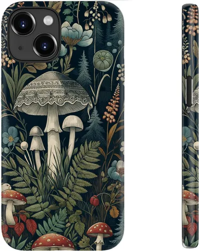 Miniatura 28 de bemal Funda para iPhone 12 Mini, estética, vintage, floreciente, peonía, concha, femenina, compatible con MagSafe, moderna, única, moderna, moderna