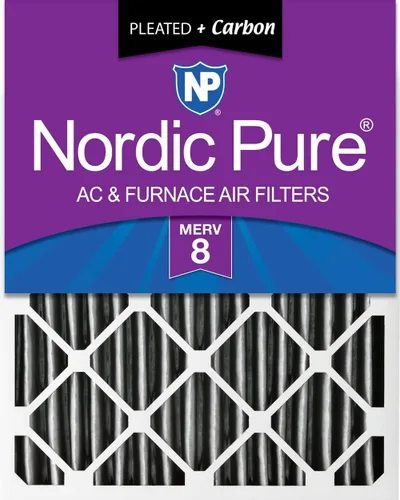 Miniatura 52 de Nordic Pure 12 x 24 x 4 (tamaño real: 11 1/2 x 23 3/8 x 3 5/8) de carbono puro plisado para reducción de olores Merv 8, filtro para horno, 1 paquete