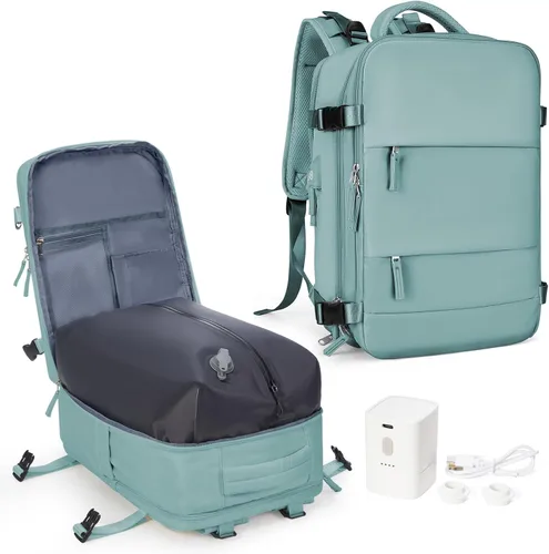 Miniatura 50 de coowoz Mochila grande de viaje para mujeres y hombres, mochila de transporte, mochila para senderismo impermeable, mochila deportiva para Rosa