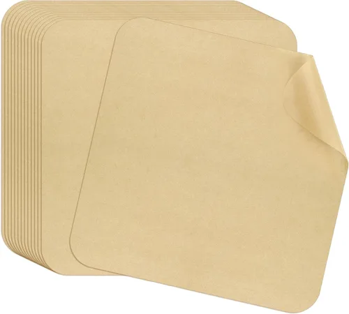 Miniatura 16 de WMKGG Papel pergamino rectangular para freidora de aire, 100 forros desechables perforados para freidora de aire con 2 alfombrillas de parrilla