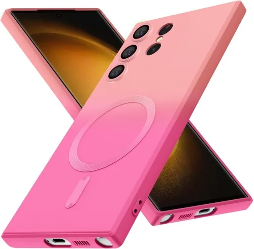 Miniatura 11 de Funda magnética para Samsung Galaxy S23 Ultra, bonita funda protectora delgada de TPU suave a prueba de golpes, protección de pantalla y cámara
