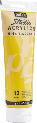 Miniatura 115 de PEBEO Studio Acrílicos de Alta Viscosidad, Acrílico Fino, 250 ml - Plata Iridiscente, 8.45 Fl Oz (Paquete de 1)