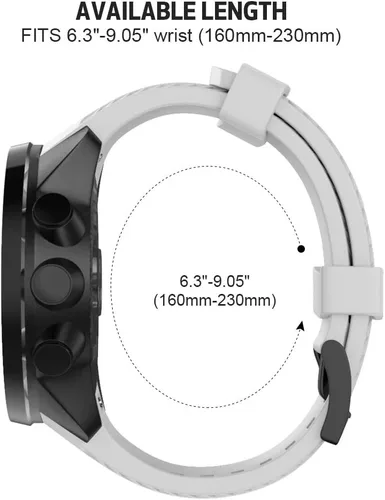 Miniatura 5 de NotoCity Compatible con Suunto 9 Band Correa de reloj de silicona suave para 9 GPS Baro Correa de reloj de repuesto deportiva para hombres y mujeres