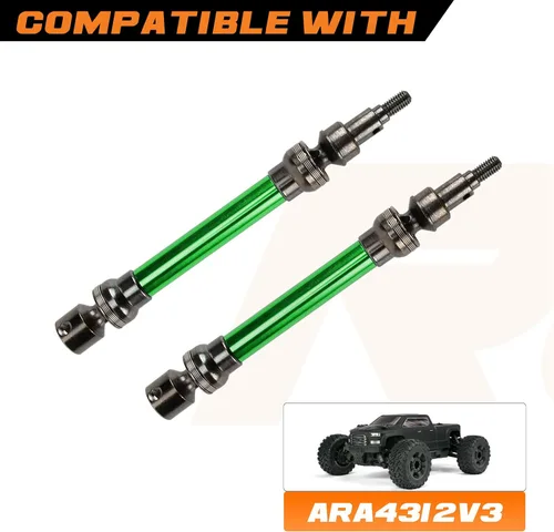 Miniatura 2 de RCAWD Eje de transmisión para ARRMA 3S, 1/10 New Big Rock Upgrades Partes, (no para Old Big Rock), eje de transmisión delantero trasero para Crew