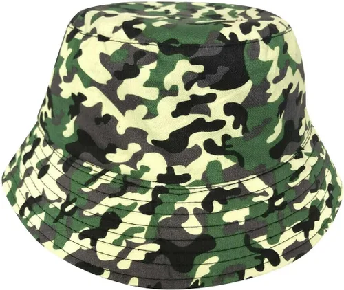 Miniatura 16 de Sombrero de pescador reversible para mujer, diseño de pescador, playa, para el verano, plegable, para el sol 2 piezas leopardo (verde+marrón)