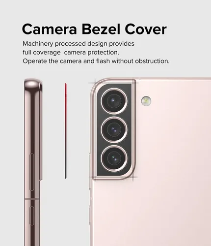 Miniatura 6 de Ringke Estilo de cámara compatible con Samsung Galaxy S22 / S22 Plus 5G, protector de lente de cámara con marco de aluminio, adhesivo protector