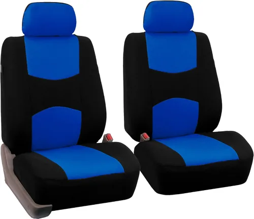 Miniatura 20 de FH Group - Juego de fundas de asientos para automóvil, de tela beige, para SUV, sedán y camioneta, para asientos de respaldo bajo con reposacabezas