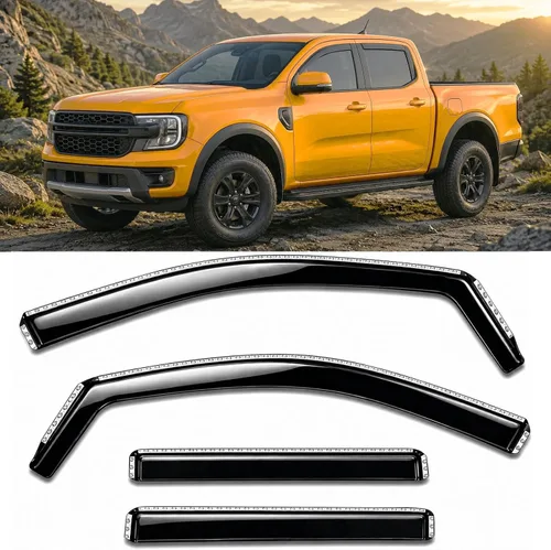 Miniatura 54 de Protección contra la lluvia con cinta adhesiva para Honda Civic Hatchback 2022-2026, deflector para ventana lateral HB LX Sport Touring EX-L