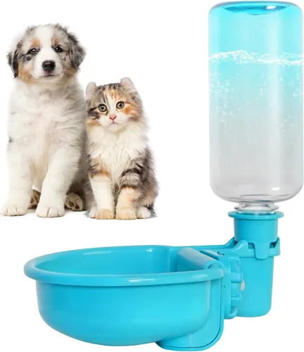 Miniatura 10 de Vannon Botella de agua para mascotas de 16oz, dispensador de tazón de agua por gravedad para jaula, dispensador de agua anti-desbordamiento