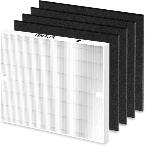Filtro de repuesto AP-1512HH para purificadores de aire Coway Airmega AP-1512HH y serie 200M, 1 paquete de filtro de alta eficiencia y 4 prefiltros