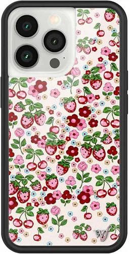 Miniatura 30 de Fundas Wildflower - Compatibles con Apple iPhone 13 Pro Protector de goma negro, certificado de prueba de caída de 4 pies, propiedad de mujeres