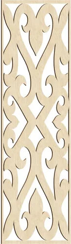 Miniatura 7 de Keene Paneles de pared decorativos de madera con calado, 9 3/8 pulgadas de ancho x 24 3/8 pulgadas de alto x 1/4 de alto, roble rojo rojo (Red Oak)