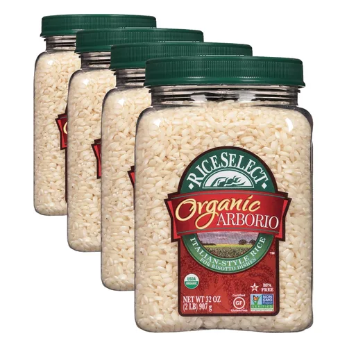 Miniatura 8 de RiceSelect Arroz integral Texmati orgánico, grano largo, grano entero, sin gluten, sin OMG, 32 onzas (paquete de 1 frasco)