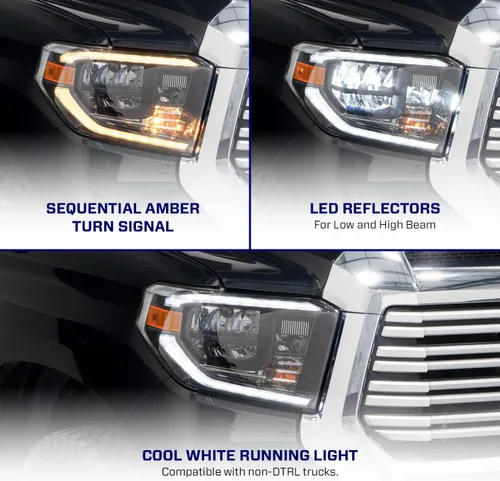 Miniatura 3 de Form Lighting Faros reflectores LED secuenciales compatibles con Toyota Tundra 2014-2021 (par)
