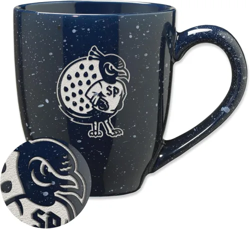 Miniatura 283 de Rico Industries NCAA Virginia Tech Hokies Maroon - Taza de café de cerámica grabada con láser, color del equipo, 16 onzas