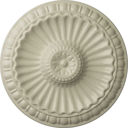Miniatura 84 de Ekena Millwork CM11LI Medallón de techo Linus, 11 1/4"OD x 1 1/8"P 11 1/4", imprimado en fábrica Primed