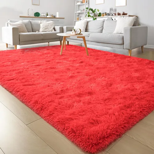 Miniatura 10 de Keeko Alfombras Esponjosas para Sala de Estar y Dormitorio, Alfombra Suave de Felpa para Junto a la Cama, Alfombra Grande Moderna para Interiores
