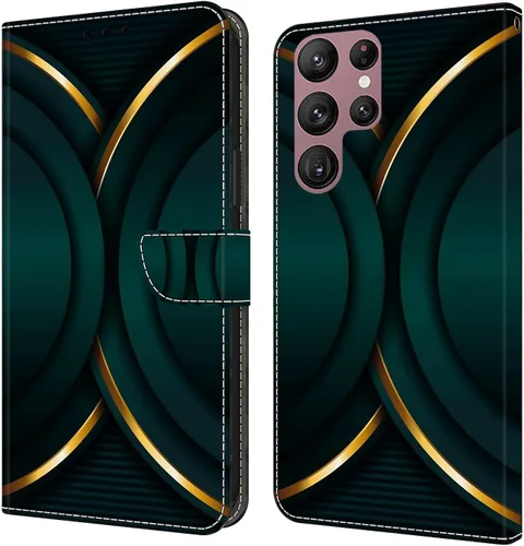 Miniatura 30 de Funda para Samsung Galaxy S22, cartera Flip Folio lindo 3D pintado de dibujos animados PU Funda de cuero PU para niñas mujeres ranuras para tarjetas