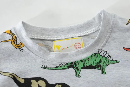Miniatura 46 de Little Hand Pijamas para niños pequeños, Monster Truck 100% algodón, dinosaurio para niños, 2 piezas, ropa de dormir, conjuntos de ropa de dormir