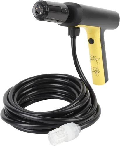 ASHATA Lavadora a presión inalámbrica para automóvil, lavadora eléctrica inalámbrica de mano, carga USB, 5 engranajes, presión de 3 engranajes,