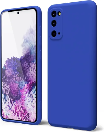 Miniatura 370 de oakxco Funda para teléfono Samsung Galaxy S21 Ultra con agarre de silicona líquida, bonita funda delgada y delgada de goma suave de TPU lisa