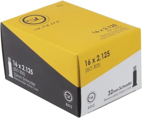 Miniatura 12 de Sunlite Tubos de válvula Schrader Standad, varios tamaños Negro
