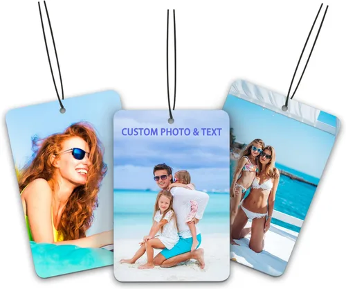Miniatura 8 de Ambientador personalizado para automóvil – Ambientador personalizado para automóvil con foto, ambientadores con olor con imagen para colgar adornos