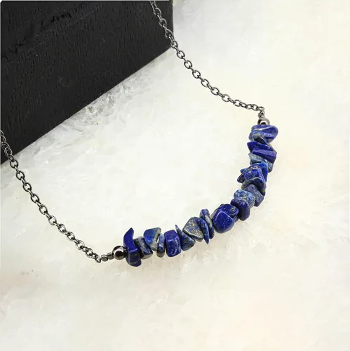Miniatura 18 de Gempires - Collar de barra de chips naturales, cristales curativos de energía, regalo de cumpleaños, regalo para ella, joyería de piedras preciosas