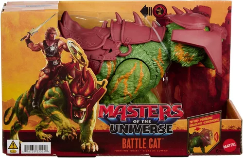 Miniatura 6 de Masters of the Universe Figura de gato de batalla de película 2026 con mordisco y 5 rugidos diferentes, criatura tigre a escala de 5.5 pulgadas