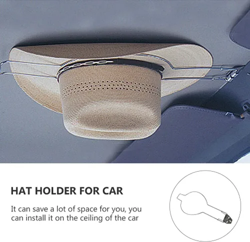 Miniatura 3 de 1 soporte multifuncional para sombreros de coche, soporte multifuncional para maletero, clip de metal para sombrero de coche, SUV, maletero