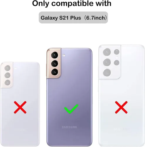 Miniatura 199 de NGB - Funda de teléfono diseñada para Samsung Galaxy S9+ Plus, morado/azul, con purpurina líquida para mujeres y niñas, con protector de pantalla
