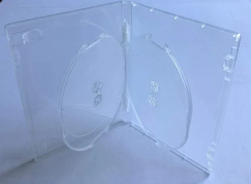 Miniatura 3 de Viva Elite 1 funda de repuesto para DVD sólido súper transparente Quad Hold 4 discos con solapa giratoria de 0.551 in