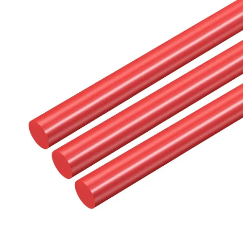 Miniatura 21 de uxcell Varilla redonda de plástico de 1/2 pulgada de diámetro y 20 pulgadas de longitud, varillas de polioximetileno, barras redondas de plástico