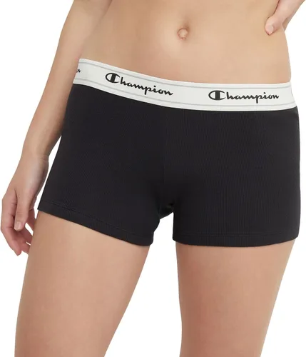 Champion Ropa interior Heritage para mujer, pantalones cortos de algodón elástico, individual o paquete de 3