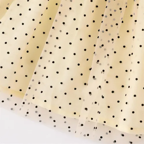 Miniatura 5 de Vestido de princesa 100 % algodón sin mangas tutú vestido de verano para niñas pequeñas, vestido de malla con volantes 3M-3Y