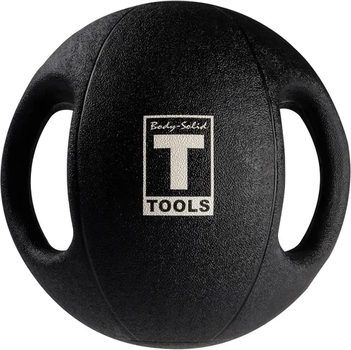 Miniatura 3 de Body-Solid Pelotas medicinales de ejercicio resistentes con asas dobles, pelota medicinal de agarre de goma antideslizante duradera