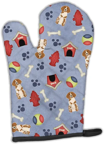 Miniatura 139 de Caroline's Treasures BB2732OVMT Dog House Collection Border Collie - Guante de horno grueso resistente al calor para sartenes calientes y horno