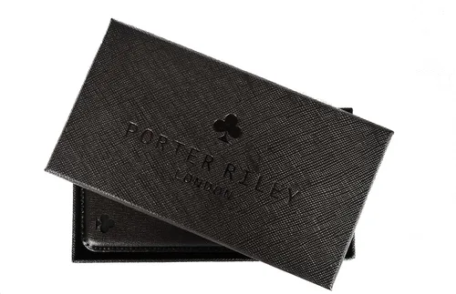 Miniatura 2 de Porter Riley - Funda de cuero para iPhone XR. Funda de piel auténtica de alta calidad con ranuras para tarjetas,[soporte horizontal]