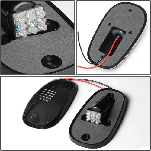 Miniatura 5 de DNA Motoring ROOFL-T1-SM 5 luces LED de techo con lente ahumada [para Dodge Ram 1500-5500 02-18]