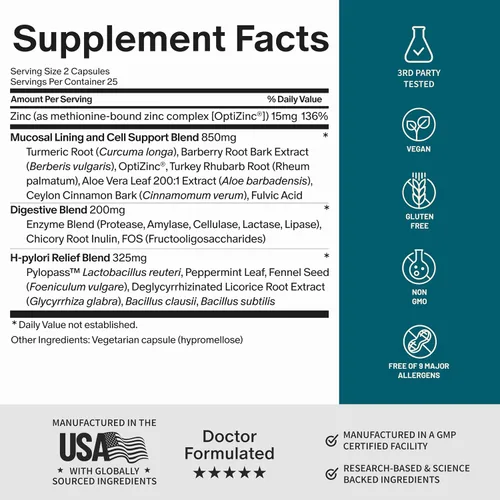 Miniatura 9 de Snap Supplements Suplemento de lipasa intestinal, probiótico, 50 cápsulas Gut Health Supplement for Women & Men, Digestive Enzymes, Bloating &